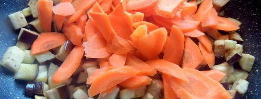 гречка с баклажаном и морковкой. Шаг 6