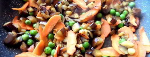 гречка с баклажаном и морковкой. Шаг 8