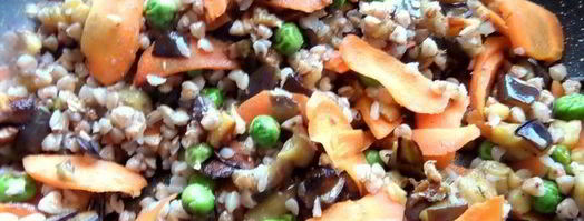 гречка с баклажаном и морковкой. Шаг 10
