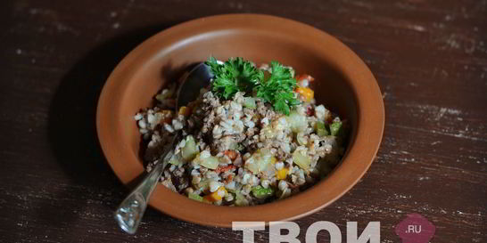 Гречка с фаршем