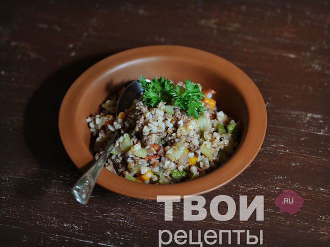 Рецепт гречки с фаршем