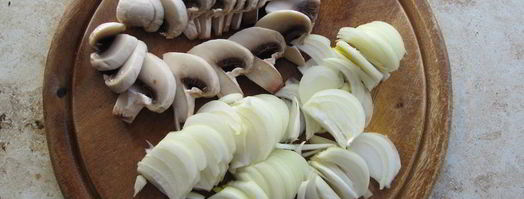 гречка с грибами и отбивной. Шаг 5