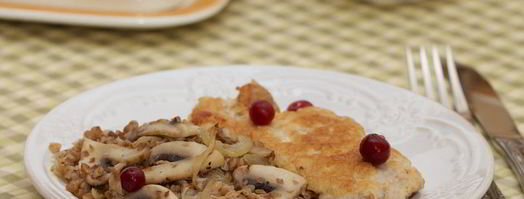 гречка с грибами и отбивной. Шаг 11