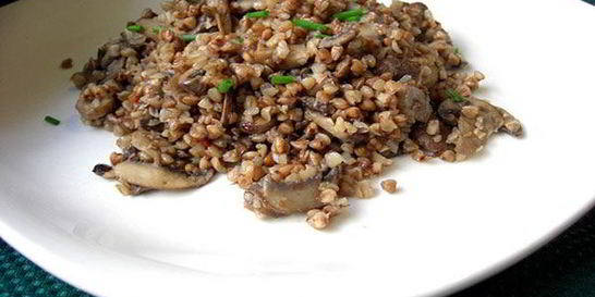 Гречка с грибами в мультиварке