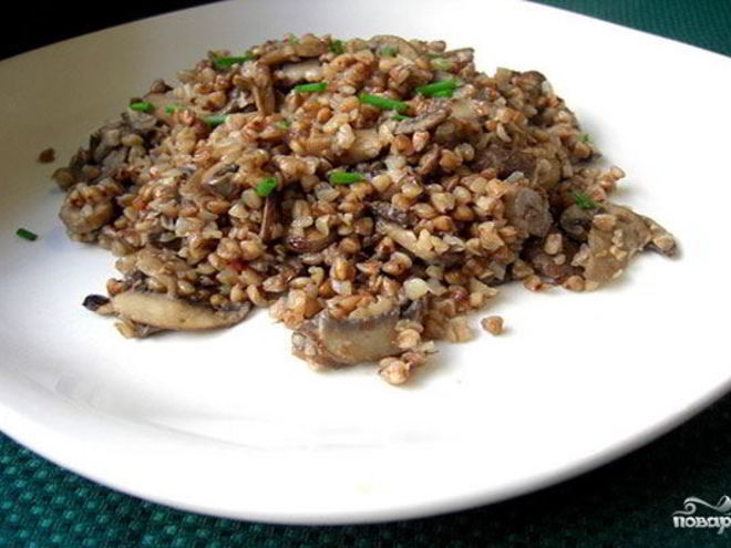 Рецепт гречки с грибами в мультиварке