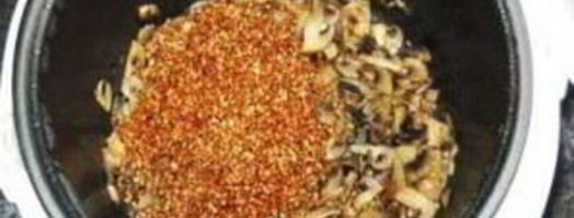 гречка с грибами в мультиварке. Шаг 5