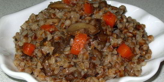 Гречка с грибами