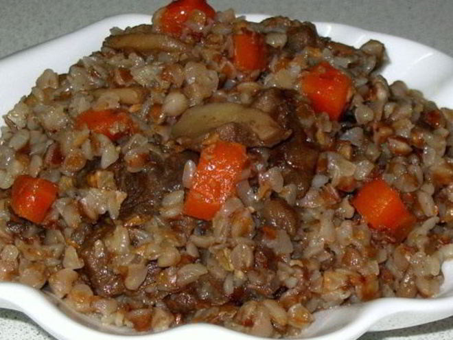 Рецепт гречки с грибами