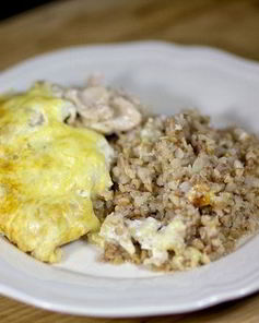 Гречка с курицей в духовке