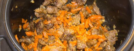 гречка с мясом и морковью в мультиварке. Шаг 14