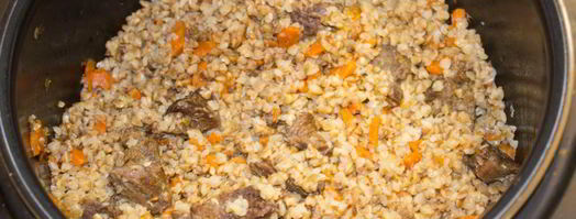 гречка с мясом и морковью в мультиварке. Шаг 19