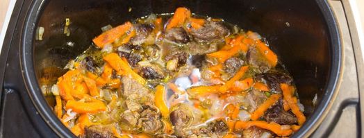 гречка с мясом и морковью в мультиварке. Шаг 9