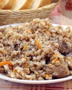 Гречка с мясом в мультиварке