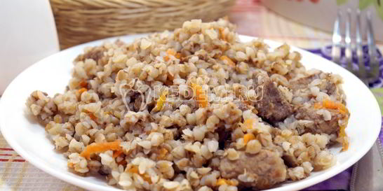 Гречка с мясом в мультиварке