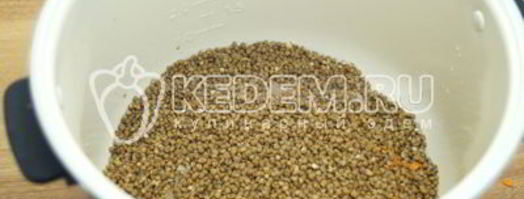 гречка с мясом в мультиварке. Шаг 6