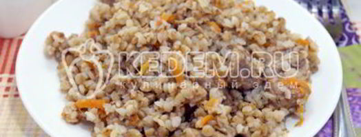 гречка с мясом в мультиварке. Шаг 8