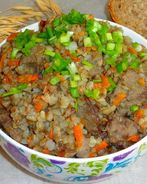 Гречка с печенкой