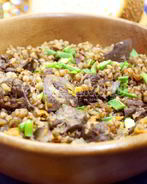 Гречка с печенью