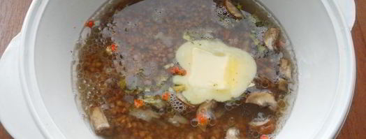 гречка с шампиньонами в микроволновке. Шаг 6