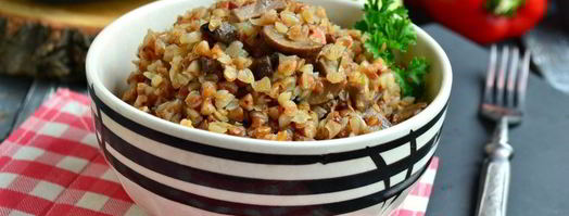 гречка с шампиньонами в микроволновке. Шаг 7