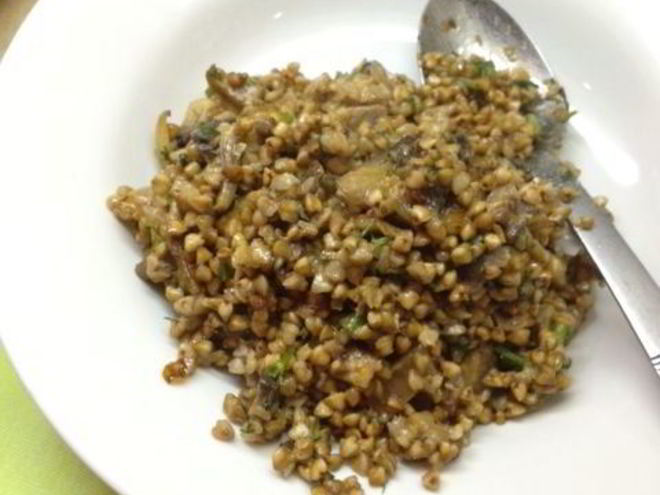 Рецепт гречки с шампиньонами