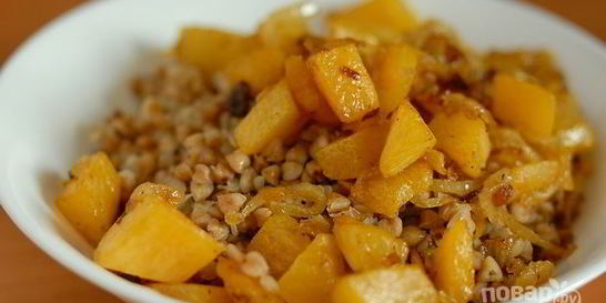 Гречка с сушеными грибами