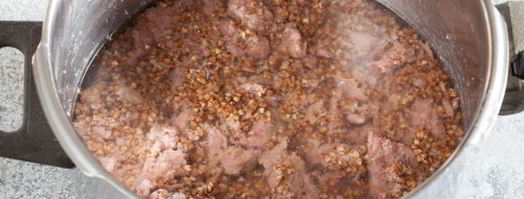 гречка с тушенкой в скороварке. Шаг 5