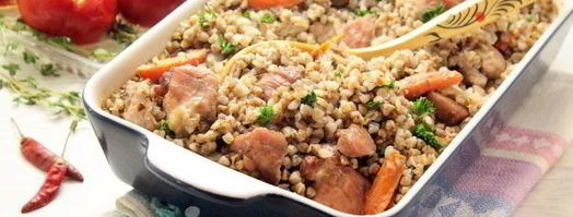 гречка со свининой в духовке. Шаг 11