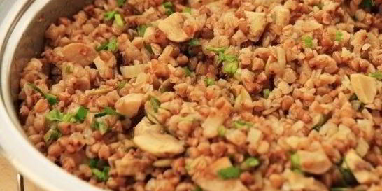 Гречка, запеченная с грибами