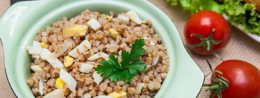 гречневая каша с белыми грибами и яйцами. Шаг 15