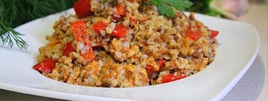 гречневая каша с болгарским перцем и фаршем. Шаг 10