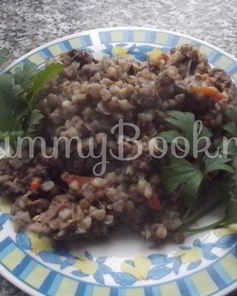 Гречневая каша с фаршем в мультиварке