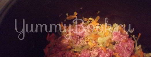 гречневая каша с фаршем в мультиварке. Шаг 4