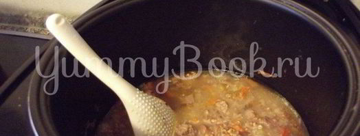 гречневая каша с фаршем в мультиварке. Шаг 6