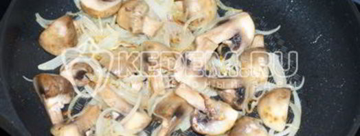 гречневая каша с грибами и овощами. Шаг 5