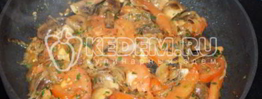 гречневая каша с грибами и овощами. Шаг 7