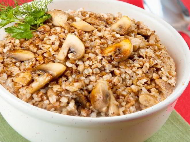 Рецепт гречневой каши с грибами в мультиварке