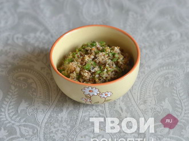 Рецепт гречневой каши с грибами