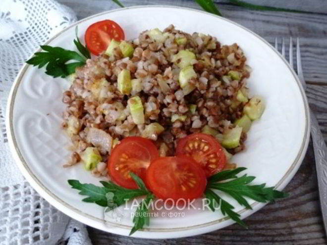 Рецепт гречневой каши с кабачком