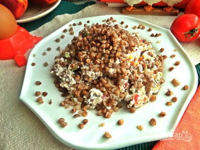 Рецепт гречневой каши с творогом