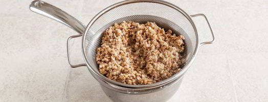 каша гречневая пуховая со сливочным соусом. Шаг 5