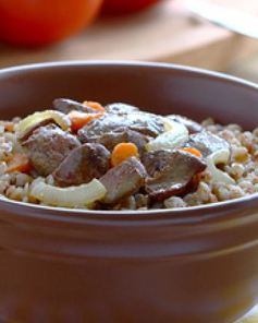 Каша гречневая с печенью