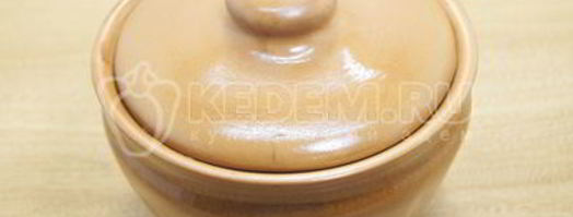 постная гречка с грибами в горшочке. Шаг 8