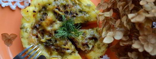 грибная каша в кабачке. Шаг 10