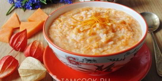 Каша из тыквы с рисом