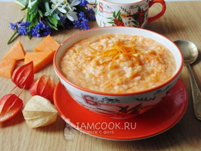 Рецепт каши из тыквы с рисом