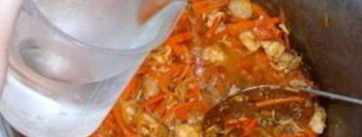 каша рисовая со свининой. Шаг 6