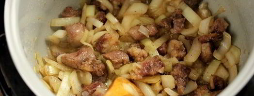 каша с мясом в мультиварке. Шаг 6