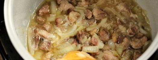 каша с мясом в мультиварке. Шаг 7