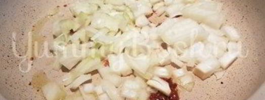 кукурузная каша с курицей и грибами. Шаг 4